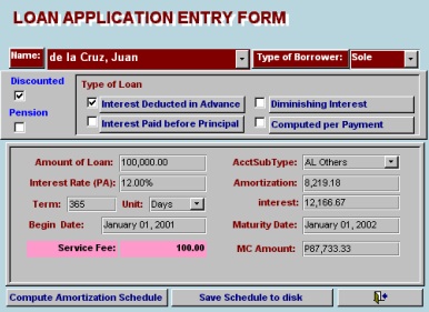 Loans Application Form